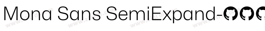 Mona Sans SemiExpand字体转换
